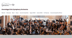 Desktop Screenshot of onondagaorchestra.org