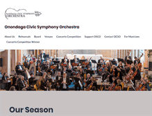 Tablet Screenshot of onondagaorchestra.org